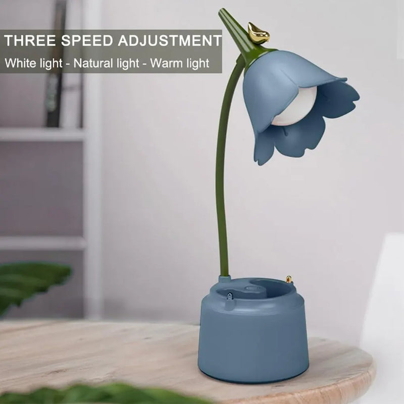 Flower Shaped LED Desk Lamp Soft Light Night Lamp