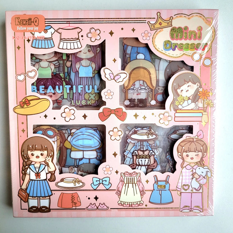 Multi shade Aesthetic Sticker Box for decor