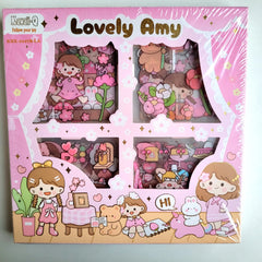 Multi shade Aesthetic Sticker Box for decor