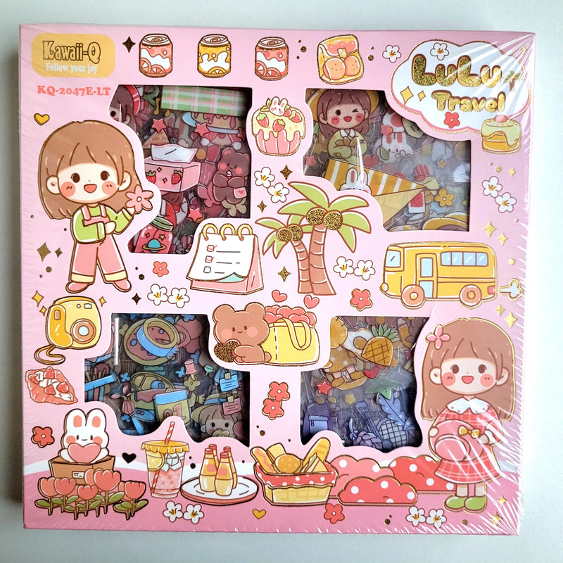Multi shade Aesthetic Sticker Box for decor