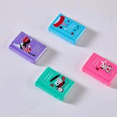 Cute Book & Pencil Style Eraser Set