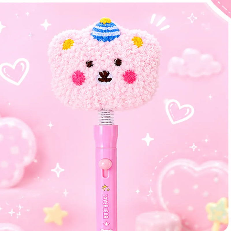 Kawaii Plush Bear Bobble Head Gel Pen