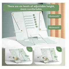 Adjustable Capybara Reading Stand / Book Holder - Green
