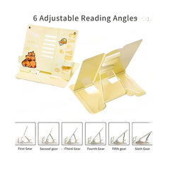 Adjustable Capybara Reading Stand / Book Holder - Yellow