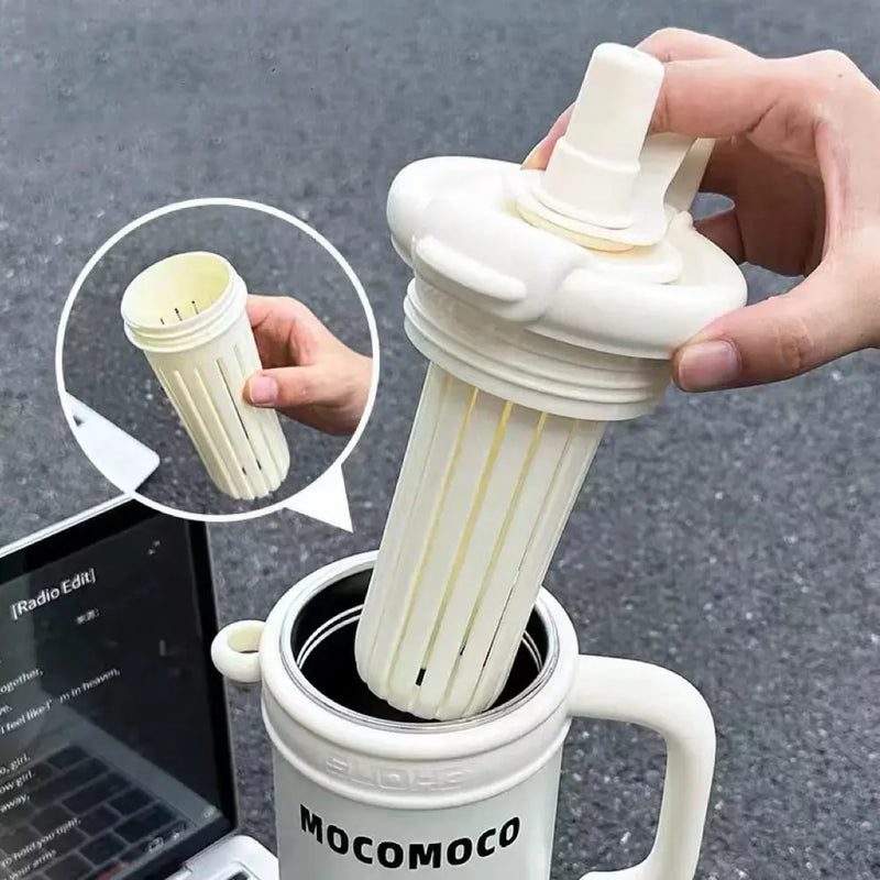 Aesthetic Pastel Insulated Travel Tumbler with Built-In Straw – 1200ml