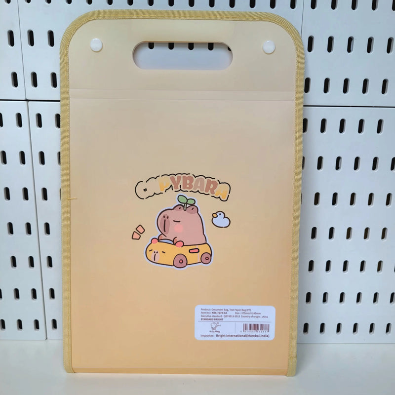 Cute Capybara Expandable Document Folder