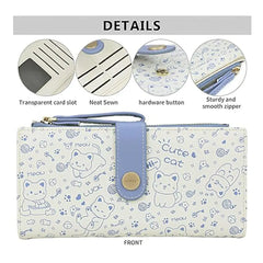Cute Kitty Zipper Pocket Korean Style Clutch Wallet