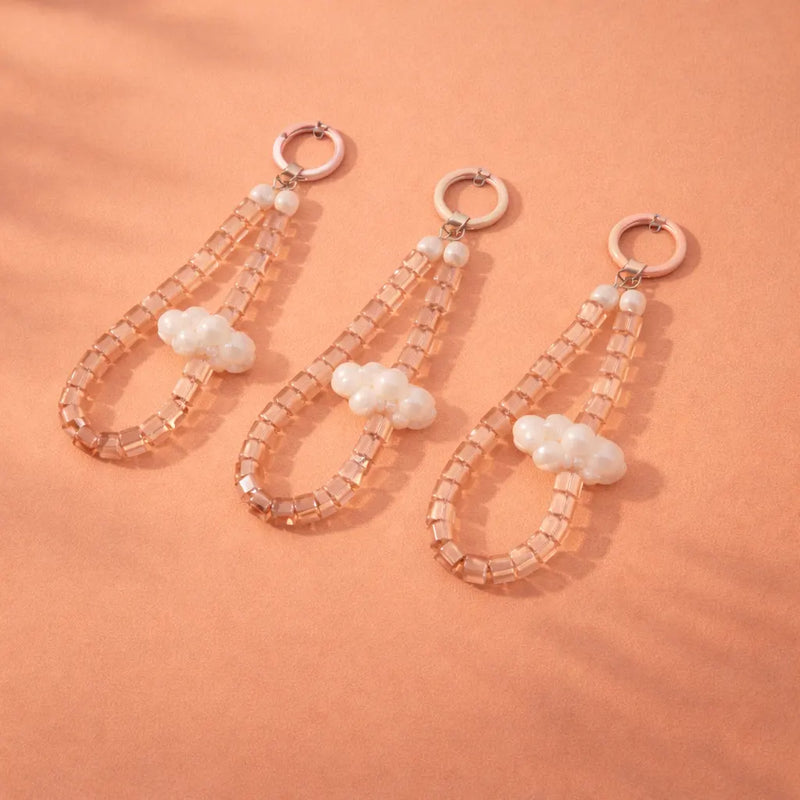 Kawaii Glass Bead Cloud Phone Charm