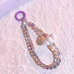 Kawaii Glass Bead Cloud Phone Charm
