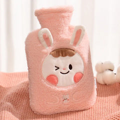 Hot Water Bag with Cartoon Design Soft Cover - 1000ml