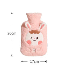 Hot Water Bag with Cartoon Design Soft Cover - 1000ml