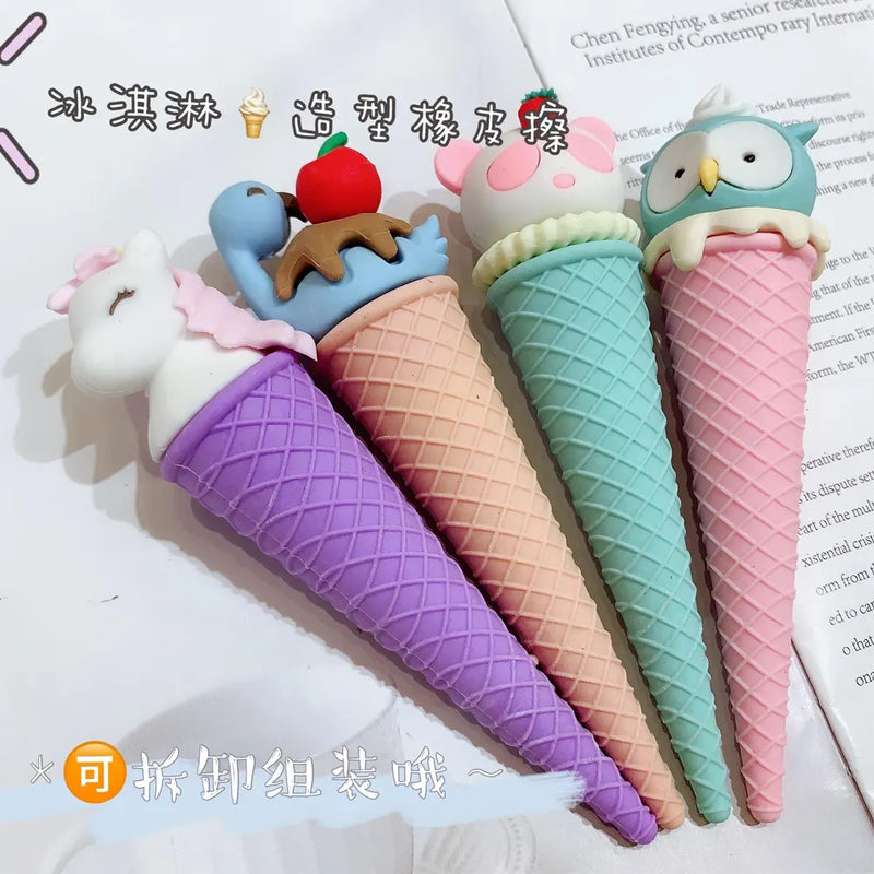Cute Ice Cream Cone Eraser