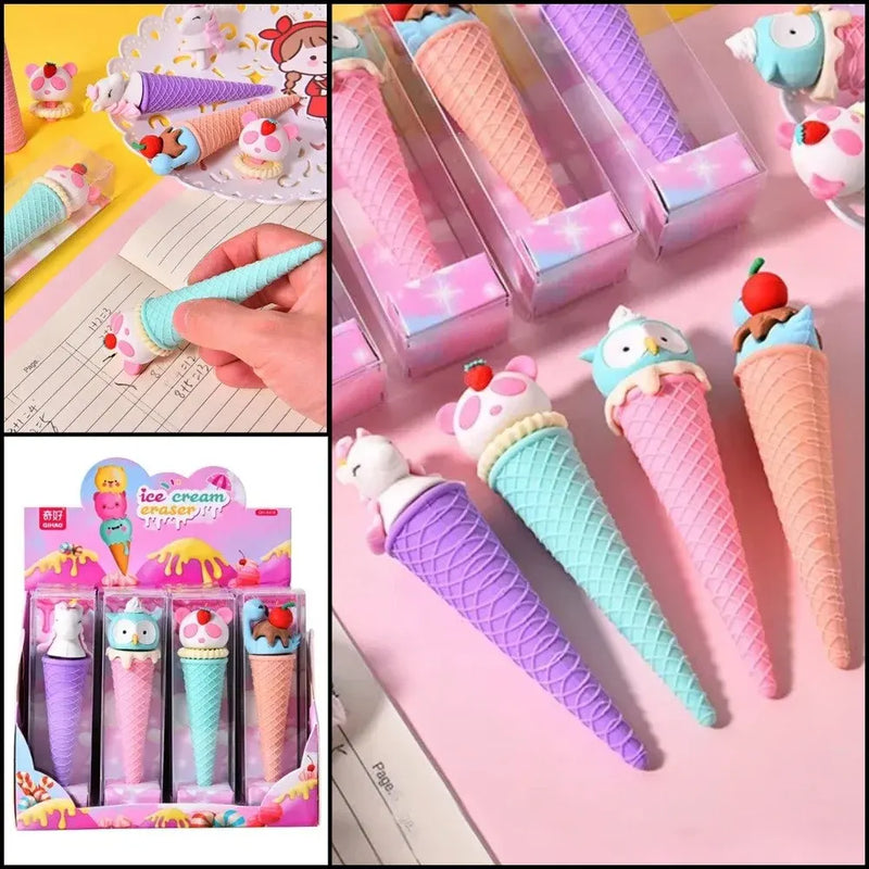 Cute Ice Cream Cone Eraser