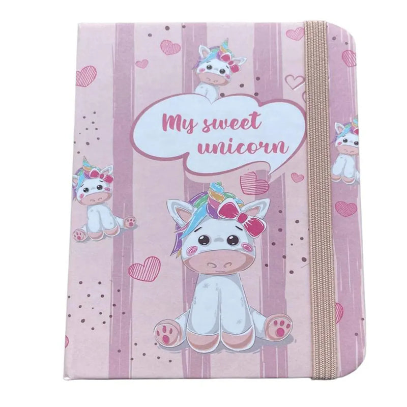 Unicorn Theme Notebook with Elastic Band
