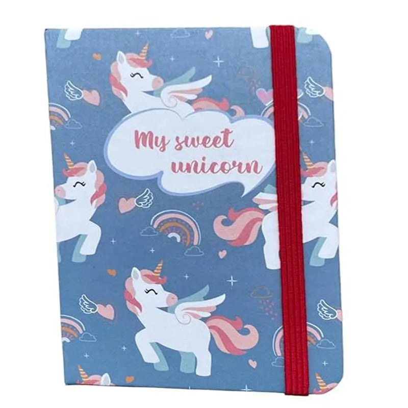 Unicorn Theme Notebook with Elastic Band