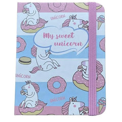 Unicorn Theme Notebook with Elastic Band