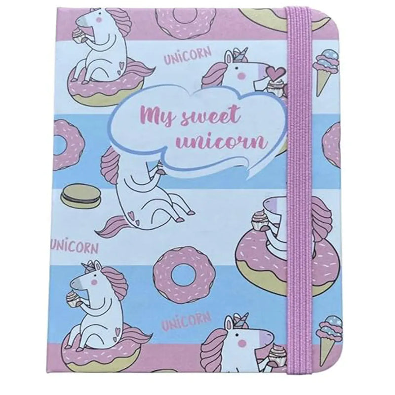 Unicorn Theme Notebook with Elastic Band