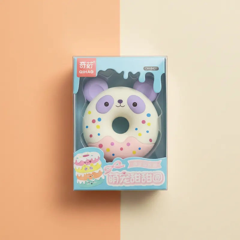 Kawaii Animal Donut Shape Detachable Cartoon Eraser