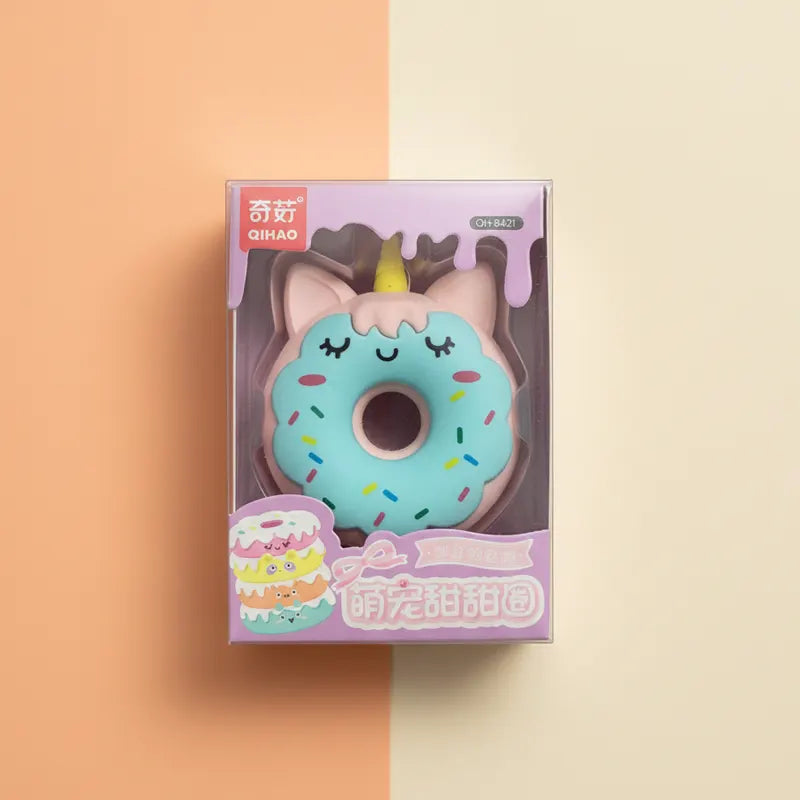 Kawaii Animal Donut Shape Detachable Cartoon Eraser