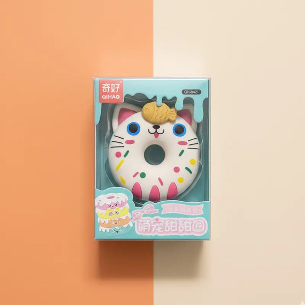 Kawaii Animal Donut Shape Detachable Cartoon Eraser