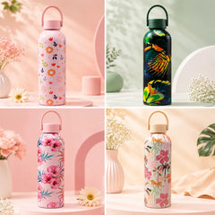 Floral Printed Steel Bottles -750ml