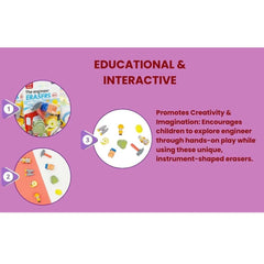 The Engineer World DIY Erasers Pack of 4