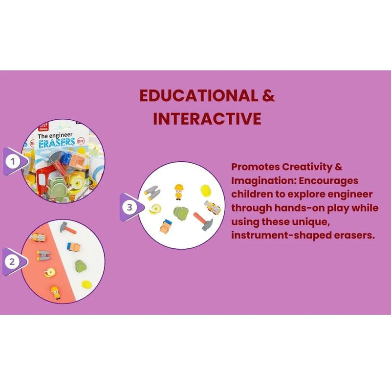 The Engineer World DIY Erasers Pack of 4