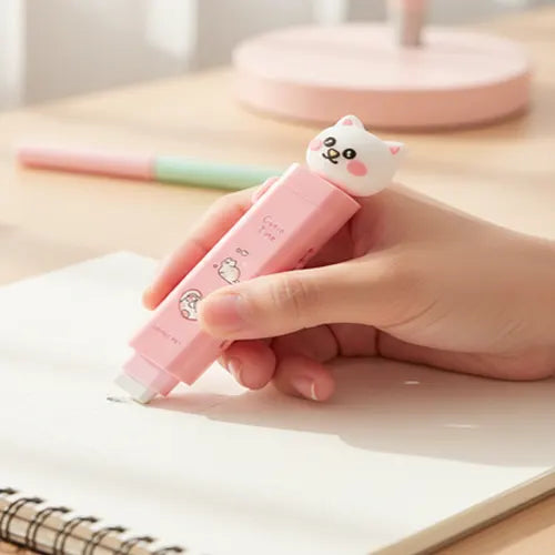 Lovely Pink Kitty Eraser Soft Rubber Design