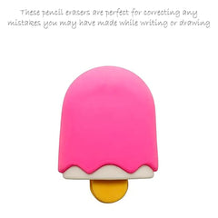 Mini Ice Cream Bar Eraser Kawaii Desk Accessory