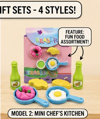 Colorful Creative Eraser Gift Pack