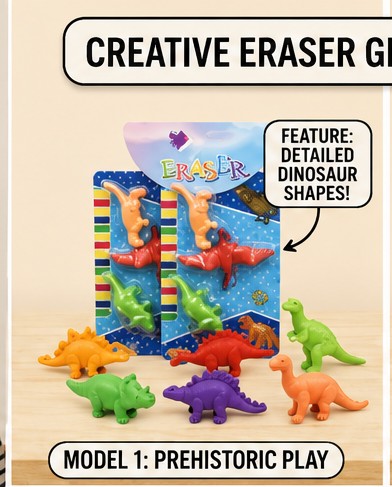 Colorful Creative Eraser Gift Pack