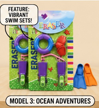 Colorful Creative Eraser Gift Pack