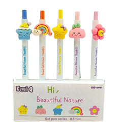 3D Beautiful Nature. 0.5mm Fine Point Black Ink Pack of 5