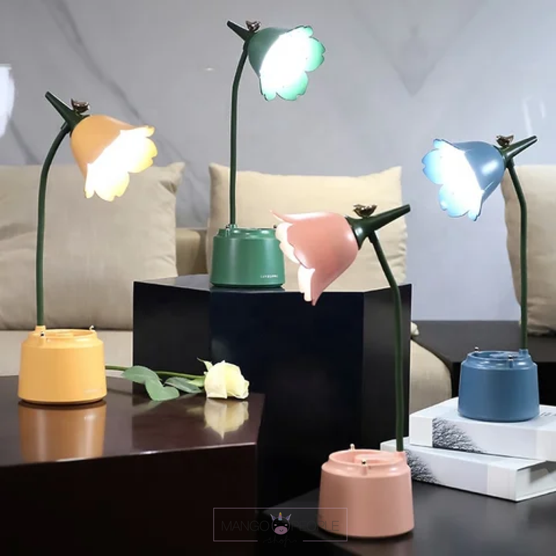 Flower Shaped LED Desk Lamp Soft Light Night Lamp
