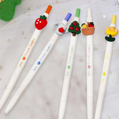 Fruits & Vegetable Badged Gel Pens Pack of 5