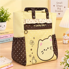 Cute Cat Canvas Tote Bag