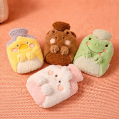 Kawaii Plush Hot Water Bag with Soft Cover