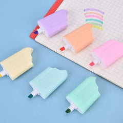 Ice-Cream Stick Popsicle Shape Highlighter - Set of 6