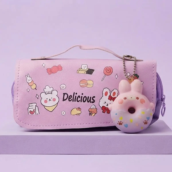 Delicious Bunny Pouch with Donut Charm