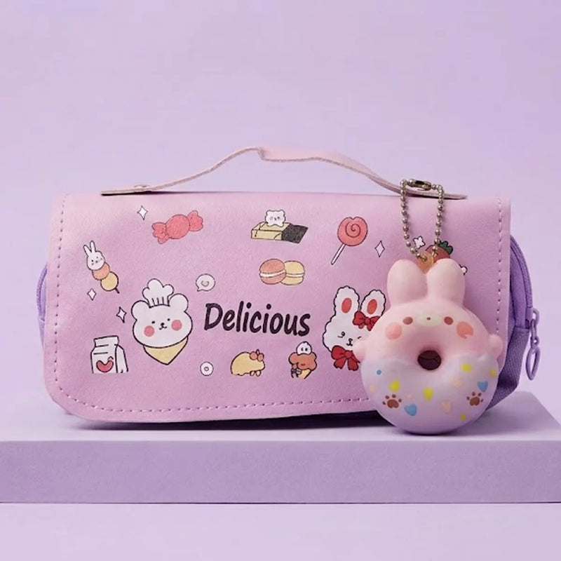 Delicious Bunny Pouch with Donut Charm
