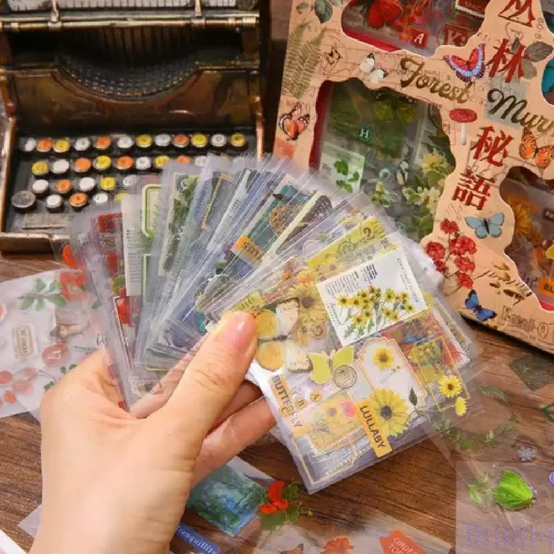 Vintage Botanical Sticker Set – Pretty Scrapbook Decor