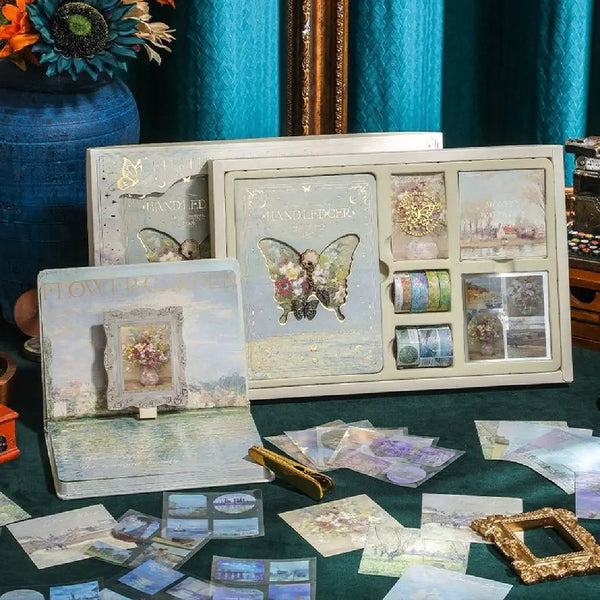 Vintage Aesthetic Butterfly Scrapbook Journaling Kit