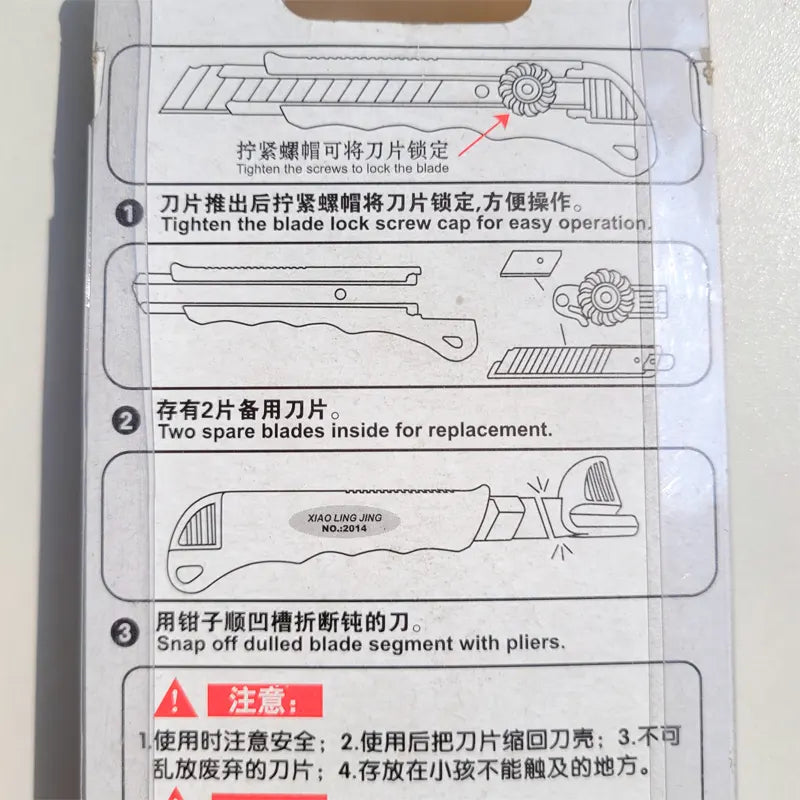 18mm Heavy Duty Utility Knife 3 blades in one