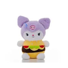 Kuromi Cute Plush Toy with Burger 20cm