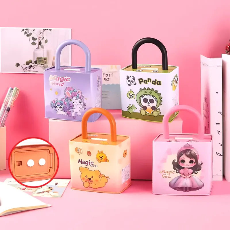 Cartoon Metal Handbag Piggy Bank