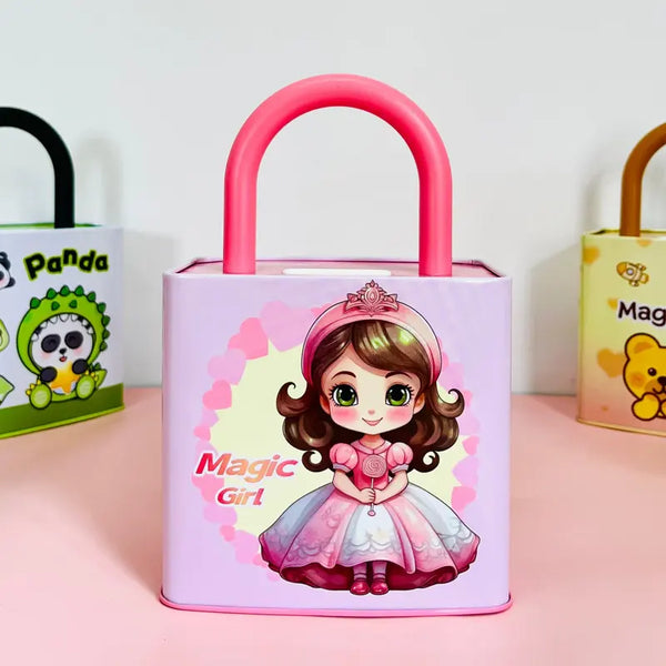 Cartoon Metal Handbag Piggy Bank