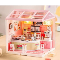 DIY Miniature Kit 3D Puzzle - Mini Bubble Tea Shop