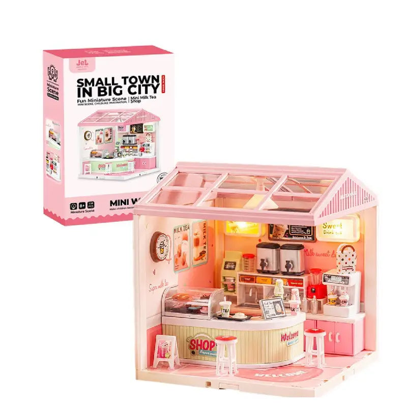 DIY Miniature Kit 3D Puzzle - Mini Bubble Tea Shop