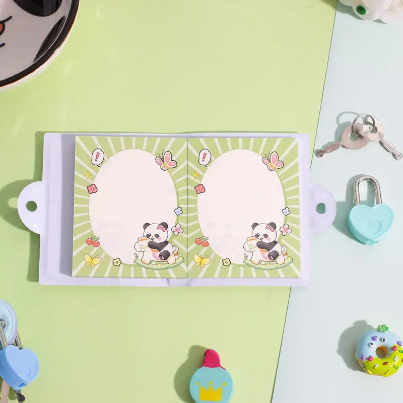 Happy Panda Mini Pocket Diary with Lock & Key