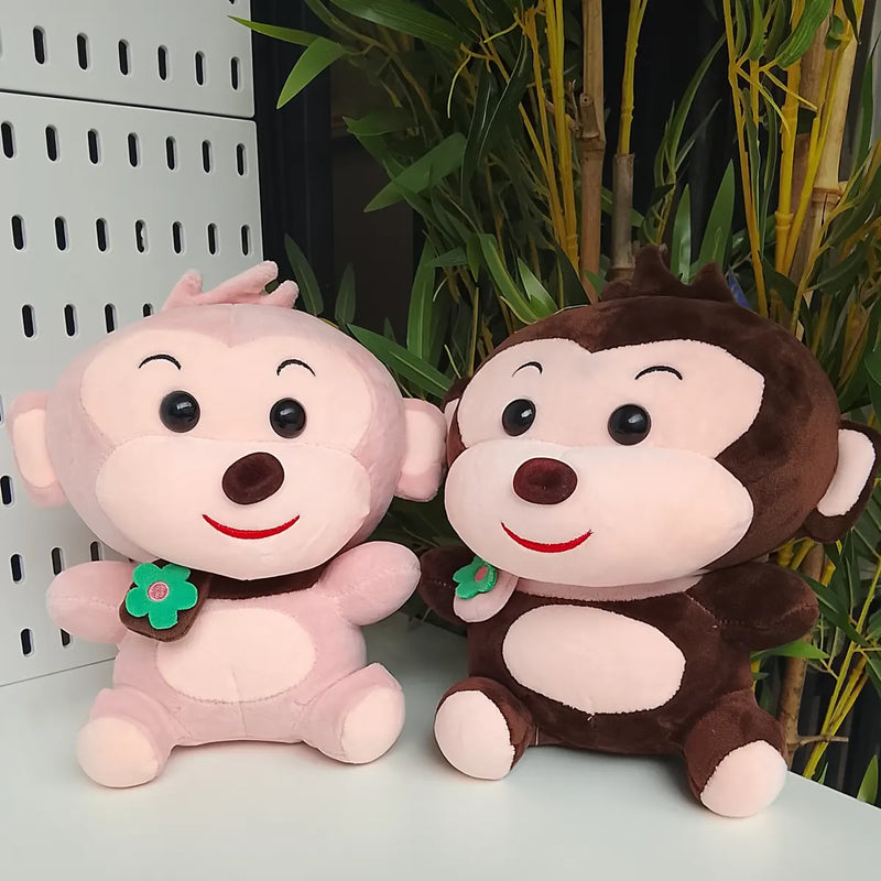 Kawaii Scarf Monkey Plush Toy 30 Cm Cute Buddy